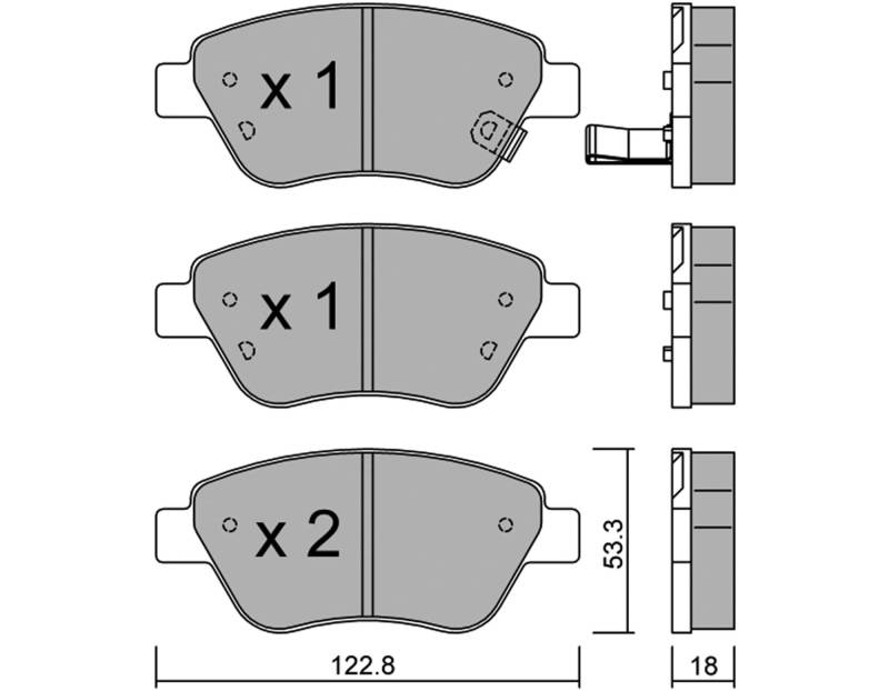 metelligroup 22-0321-2 Bremsbeläge, Made in Italy, Ersatzteile für Autos, ECE R90-zertifiziert, Kupferfrei von metelligroup