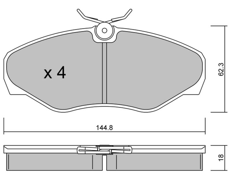 metelligroup 22-0338-2 Bremsbeläge, Made in Italy, Ersatzteile für Autos, ECE R90-zertifiziert, Kupferfrei von metelligroup