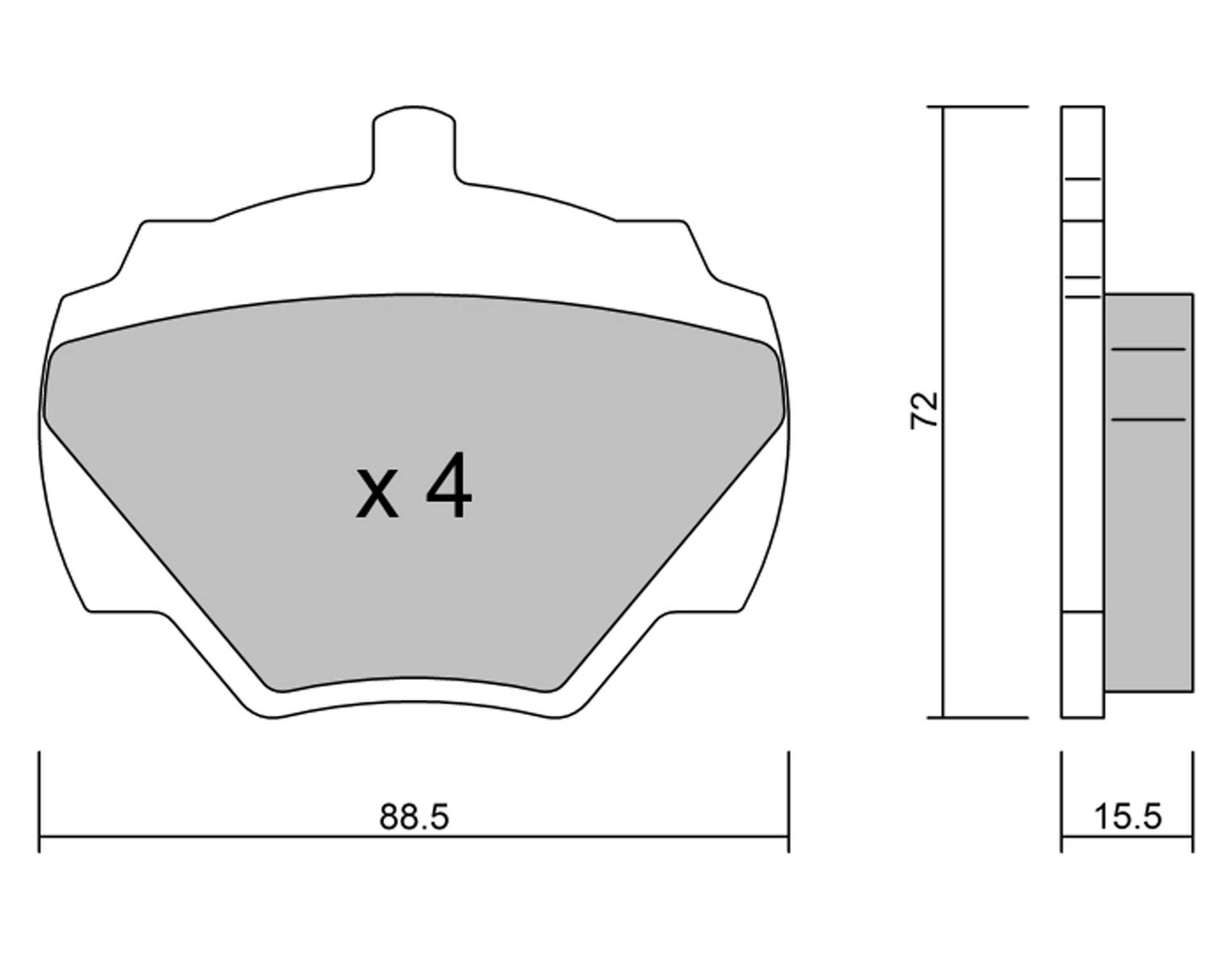 metelligroup 22-0353-0 - Bremsbeläge von metelligroup