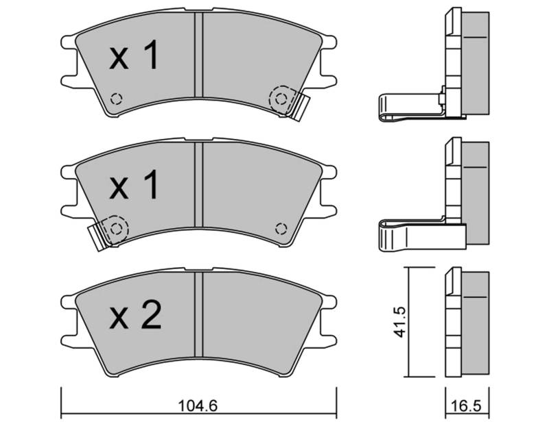 metelligroup 22-0361-0 - Bremsbeläge von metelligroup