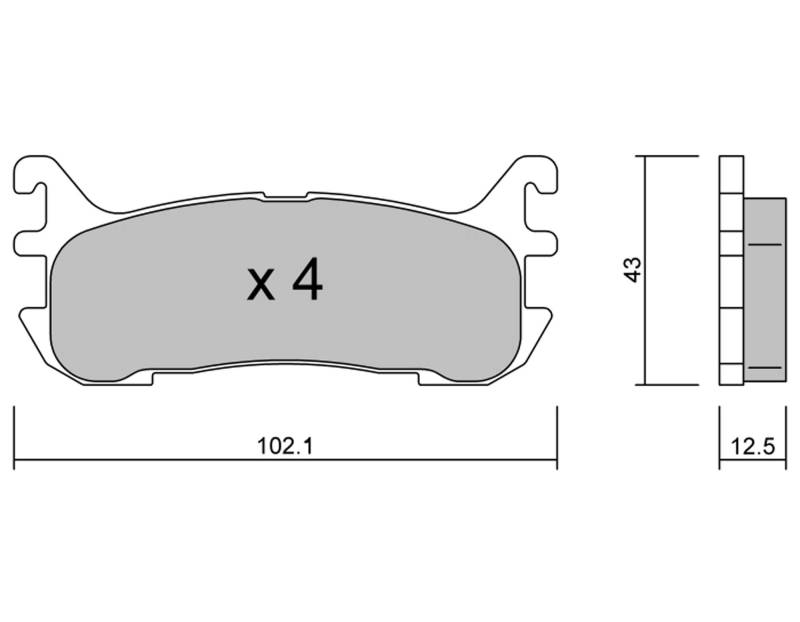 metelligroup 22-0393-0 - Bremsbeläge von metelligroup