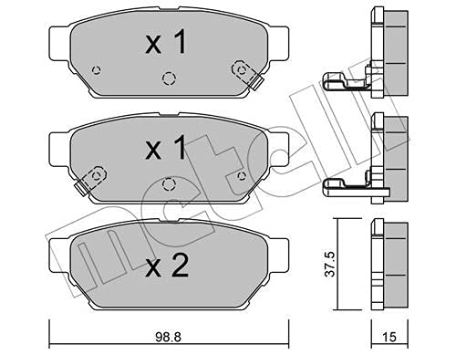 metelligroup 22-0396-0 - Bremsbeläge von metelligroup