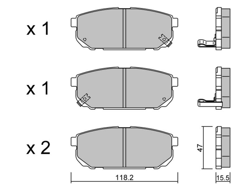 metelligroup 22-0516-0 - Bremsbeläge von metelligroup