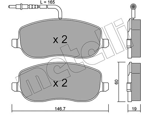 metelligroup 22-0530-2 - Made in Italy - Bremsbeläge von metelligroup