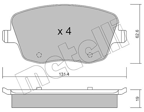 metelligroup 22-0547-0 - Made in Italy - Bremsbeläge von metelligroup