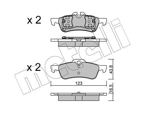 metelligroup 22-0556-0 - Made in Italy - Bremsbeläge von metelligroup