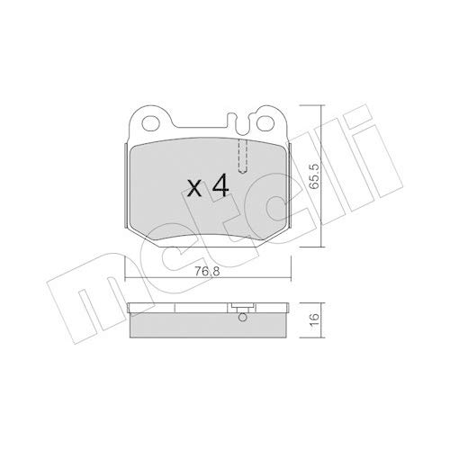 metelligroup 22-0564-0 - Made in Italy - Bremsbeläge von metelligroup