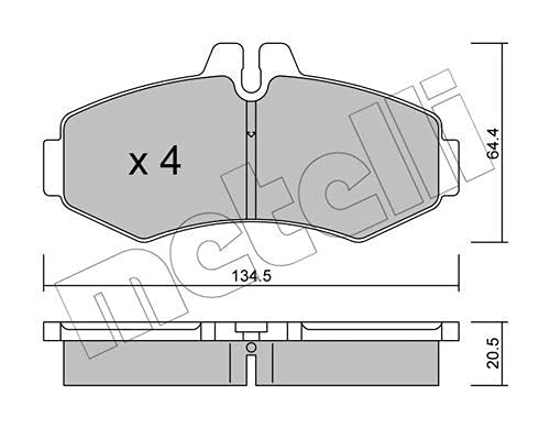 metelligroup 22-0573-0 - Made in Italy - Bremsbeläge von metelligroup