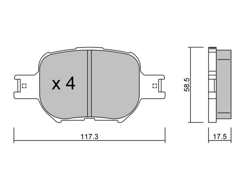 metelligroup 22-0614-0 - Bremsbeläge von metelligroup