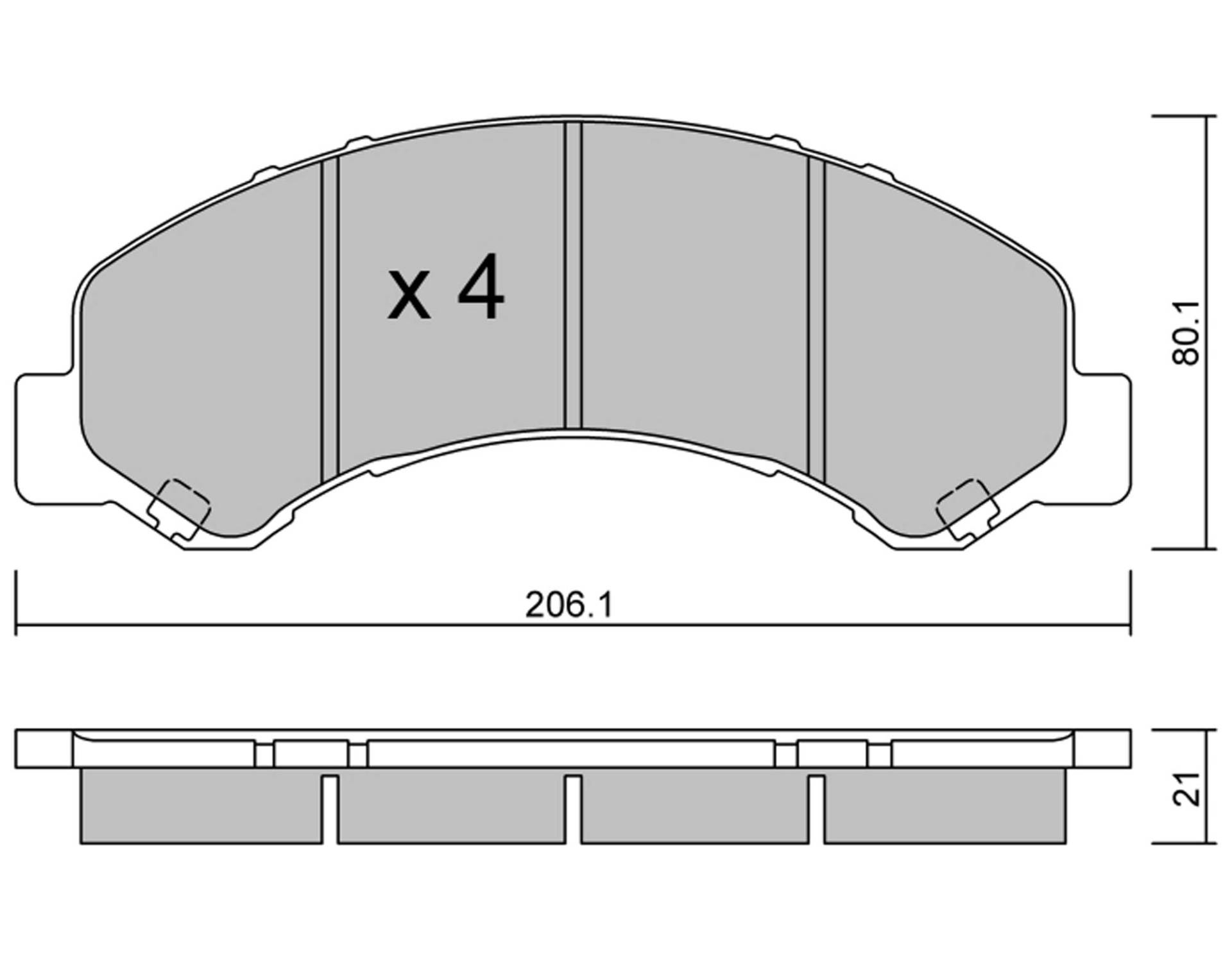 metelligroup 22-0621-0 - Bremsbeläge von metelligroup