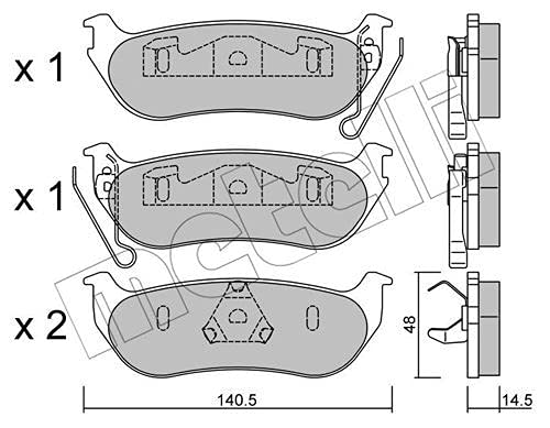 metelligroup 22-0627-0 - Bremsbeläge von metelligroup