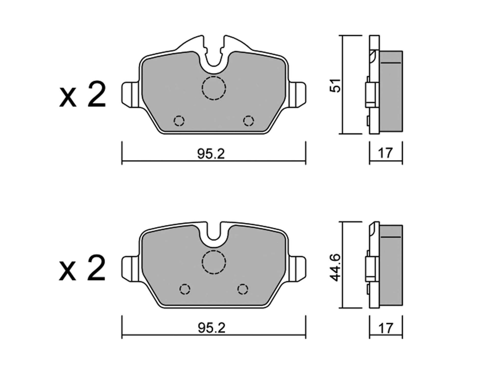 metelligroup 22-0641-0 Bremsbeläge, Made in Italy, Ersatzteile für Autos, ECE R90-zertifiziert, Kupferfrei von metelligroup