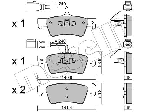 metelligroup 22-0661-0 - Made in Italy - Bremsbeläge von metelligroup