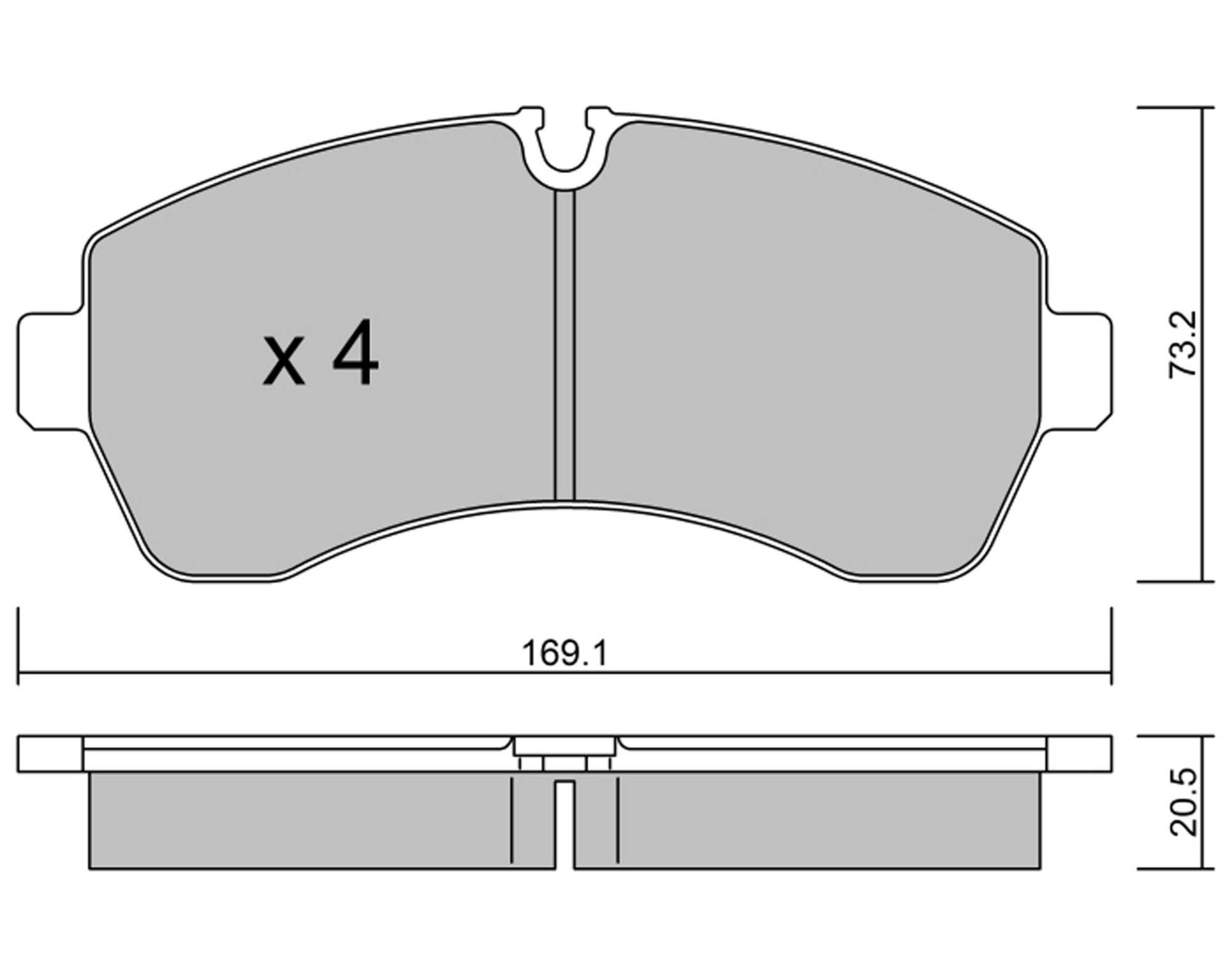 metelligroup 22-0673-0 - Made in Italy - Bremsbeläge von metelligroup