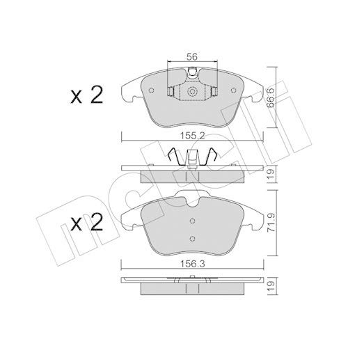 metelligroup 22-0675-4 - Made in Italy - Bremsbeläge von metelligroup