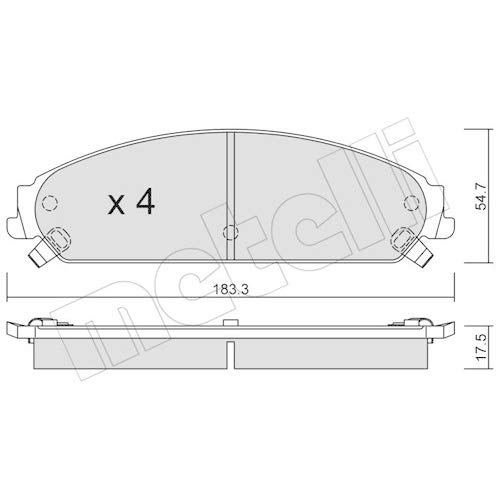 metelligroup 22-0717-0 - Made in Italy - Bremsbeläge von metelligroup