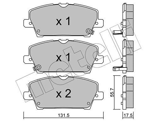 metelligroup 22-0728-0 - Made in Italy - Bremsbeläge von metelligroup