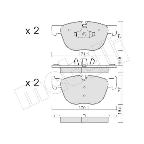 metelligroup 22-0770-0 - Made in Italy - Bremsbeläge von metelligroup