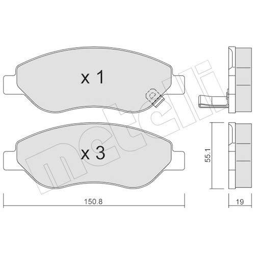 metelligroup 22-0777-0 - Made in Italy - Bremsbeläge von metelligroup