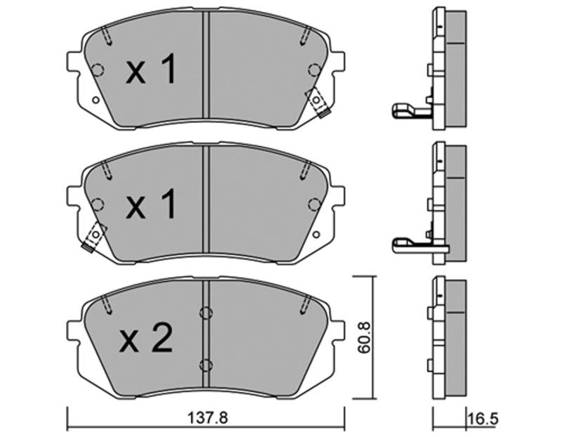 metelligroup 22-0783-0 Bremsbeläge, Made in Italy, Ersatzteile für Autos, ECE R90-zertifiziert, Kupferfrei von metelligroup