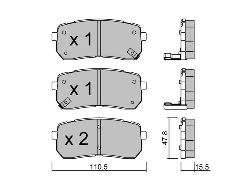 metelligroup 22-0786-0 - Bremsbeläge von metelligroup