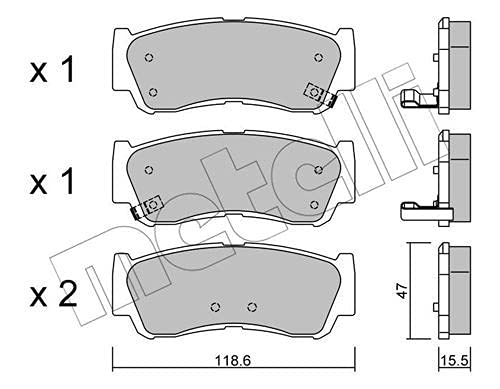 metelligroup 22-0788-0 - Made in Italy - Bremsbeläge von metelligroup