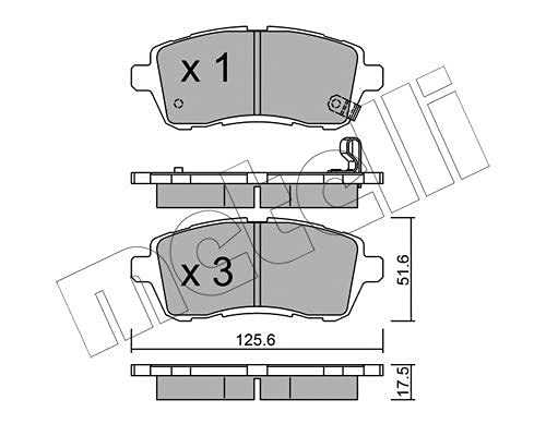 metelligroup 22-0793-0 Bremsbeläge, Made in Italy, Ersatzteile für Autos, ECE R90-zertifiziert, Kupferfrei von metelligroup