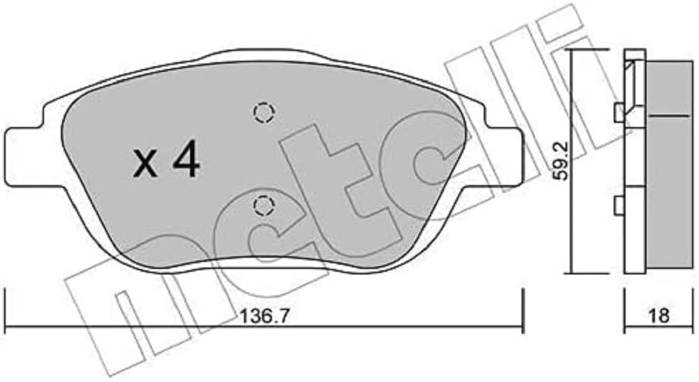 metelligroup 22-0852-0 - Made in Italy - Bremsbeläge von metelligroup