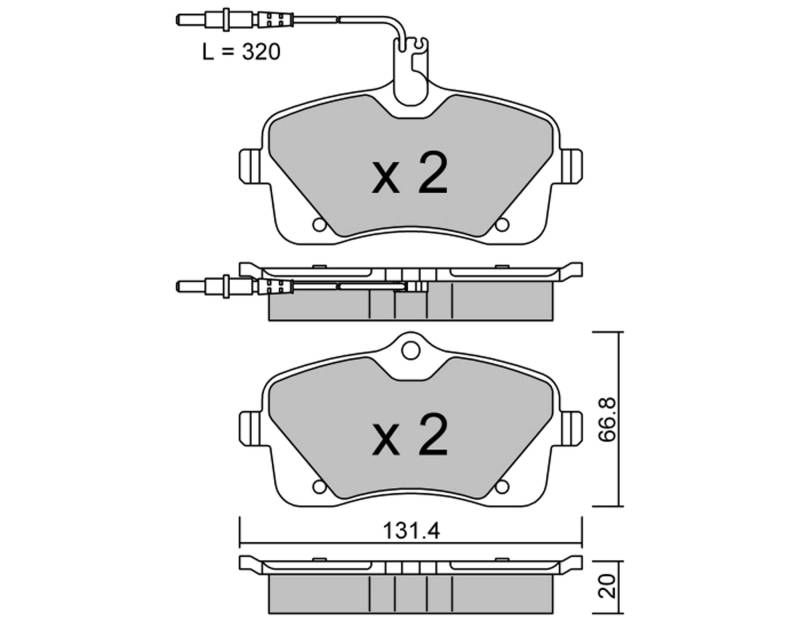 metelligroup 22-0853-0 - Made in Italy - Bremsbeläge von metelligroup