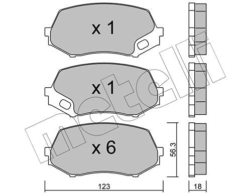 metelligroup 22-0874-0 - Bremsbeläge von metelligroup