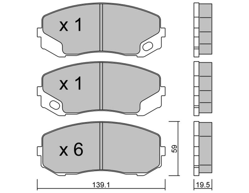 metelligroup 22-0910-0 - Bremsbeläge von metelligroup