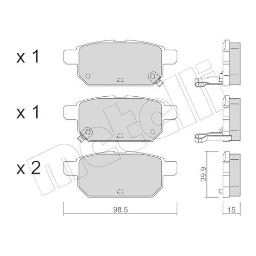 metelligroup 22-0915-0 - Bremsbeläge von metelligroup