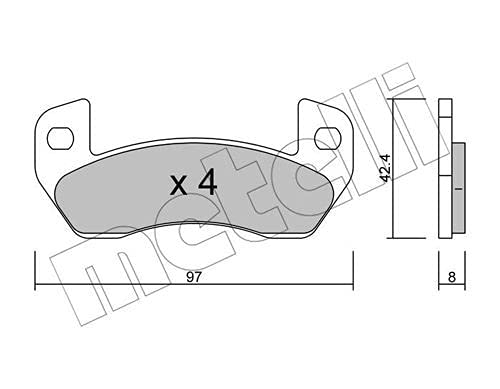 metelligroup 22-0925-0 - Bremsbeläge von metelligroup