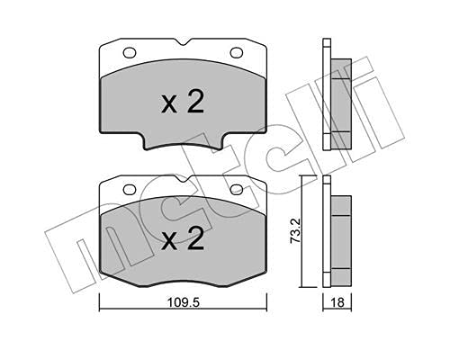 metelligroup 22-0926-0 - Made in Italy - Bremsbeläge von metelligroup