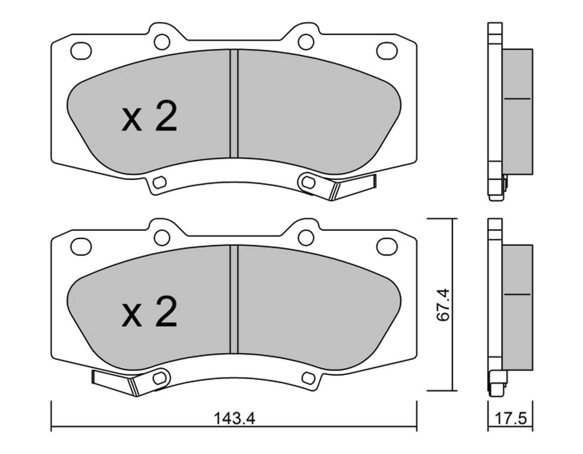 metelligroup 22-0937-0 - Bremsbeläge von metelligroup