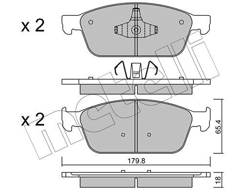 metelligroup 22-0989-0 - Made in Italy - Bremsbeläge von metelligroup