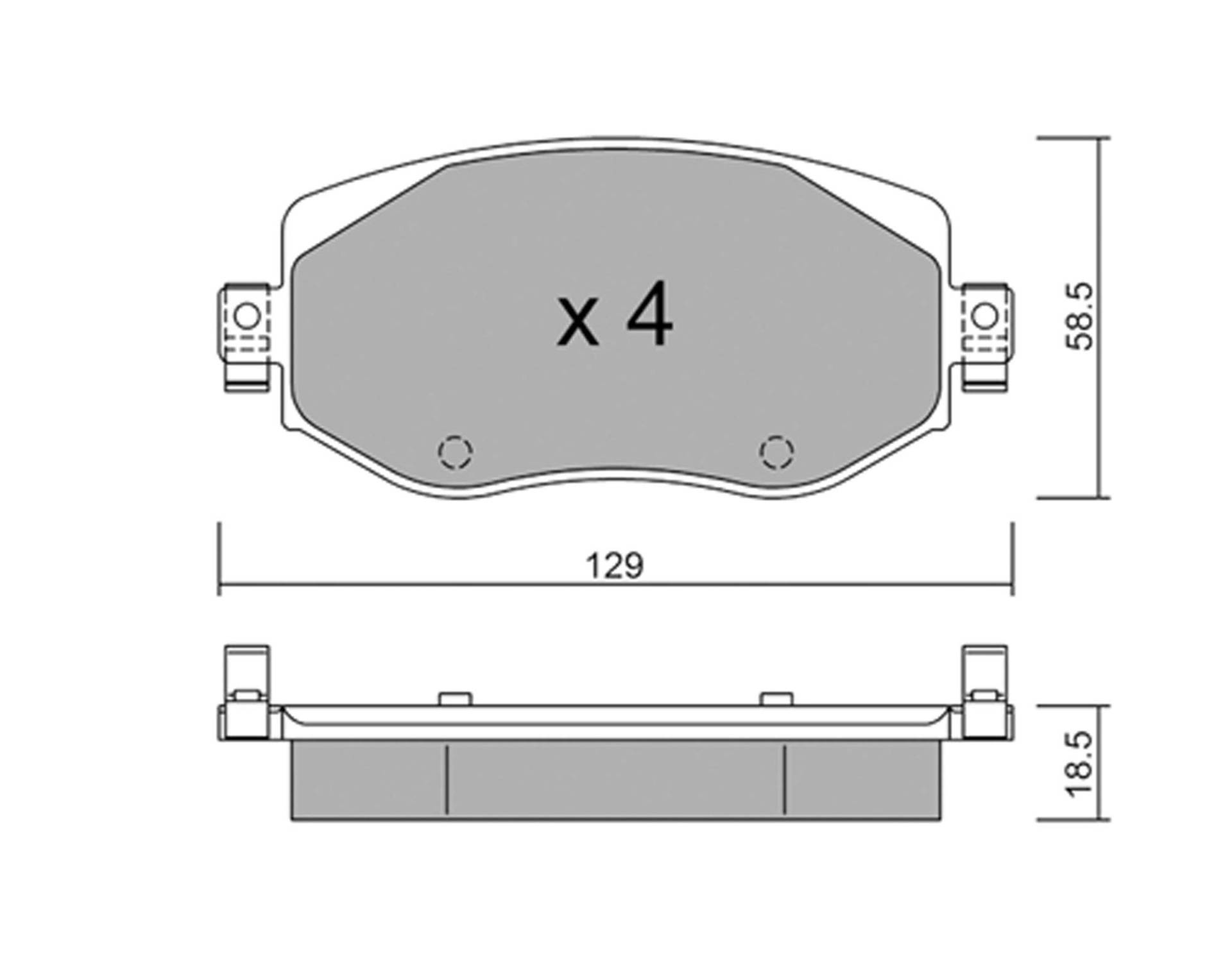 metelligroup 22-1110-0 Bremsbeläge, Made in Italy, Ersatzteile für Autos, ECE R90-zertifiziert, Kupferfrei von metelligroup