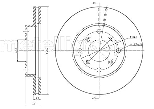 metelligroup 23-0650 - Bremsscheiben von metelligroup