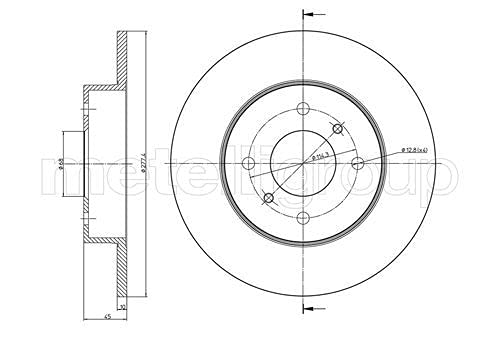 metelligroup 23-0672 - Bremsscheiben von metelligroup