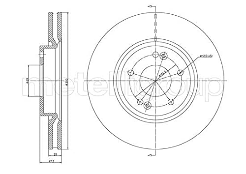 metelligroup 23-1162C - Bremsscheiben Lackiert von metelligroup