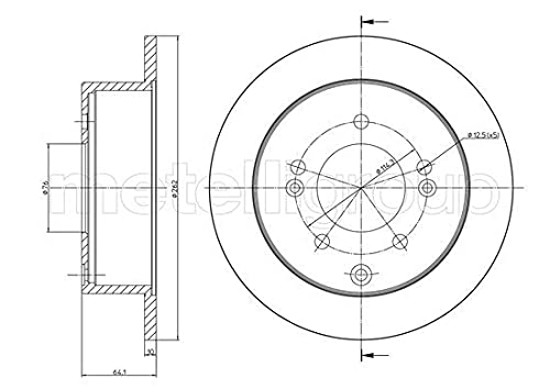 metelligroup 23-1307C - Bremsscheiben Lackiert von metelligroup