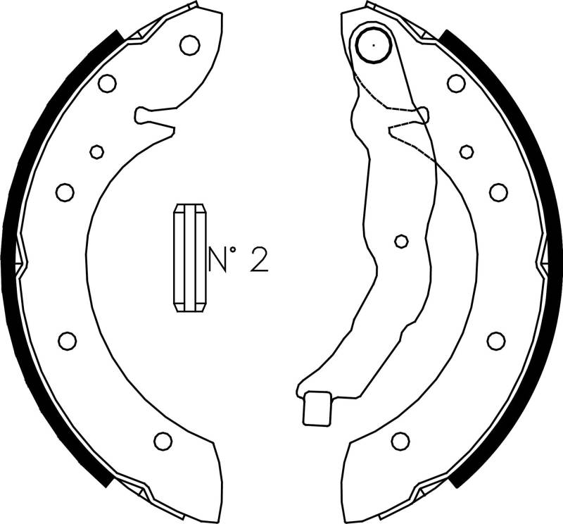 metelligroup 53-0015 Bremsbacken Made in Italy, Ersatzteil für Auto, Kit Bestehend aus 4 Teilen, ECE R90-Zertifiziert von metelligroup