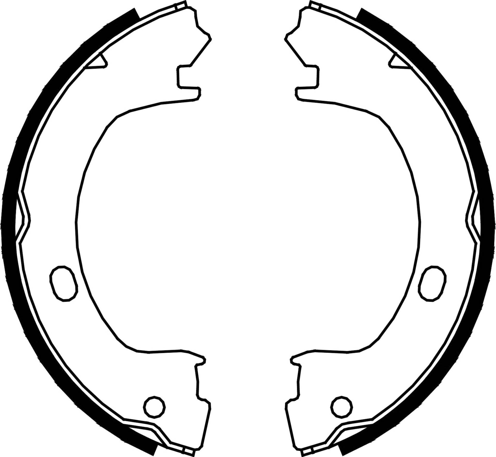 metelligroup 53-0031 Bremsbacken Made in Italy, Ersatzteil für Auto, Kit Bestehend aus 4 Teilen, ECE R90-Zertifiziert von metelligroup