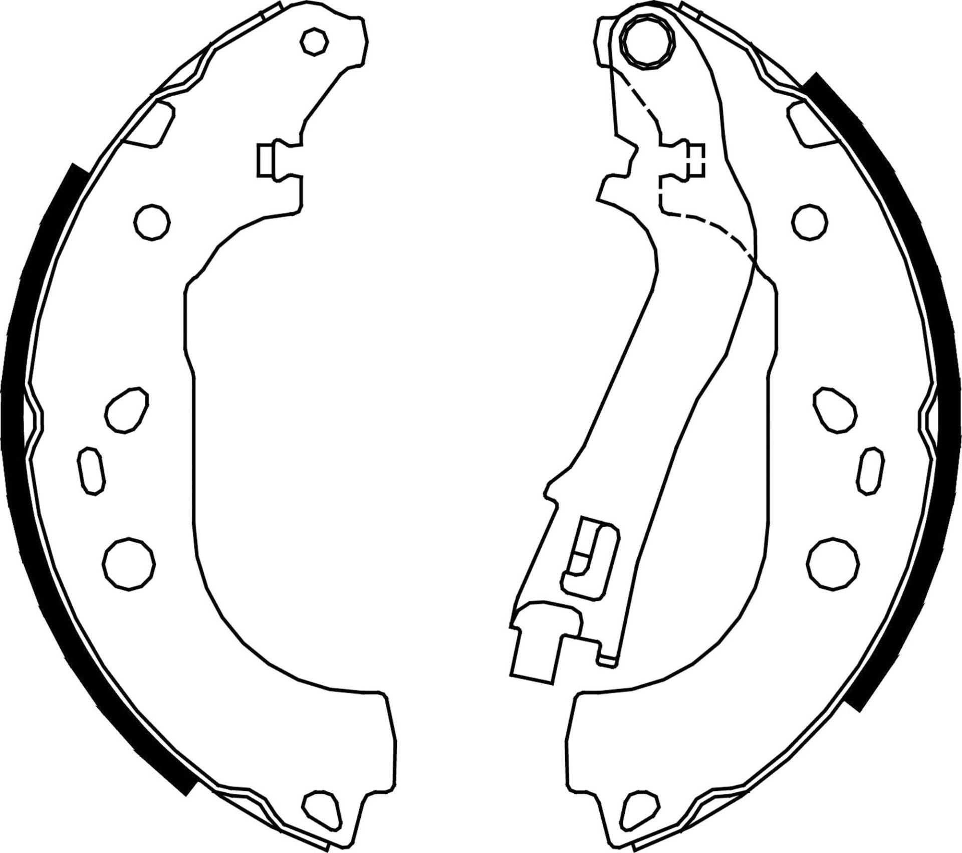 metelligroup 53-0088 Bremsbacken Made in Italy, Ersatzteil für Auto, Kit Bestehend aus 4 Teilen, ECE R90-Zertifiziert von metelligroup