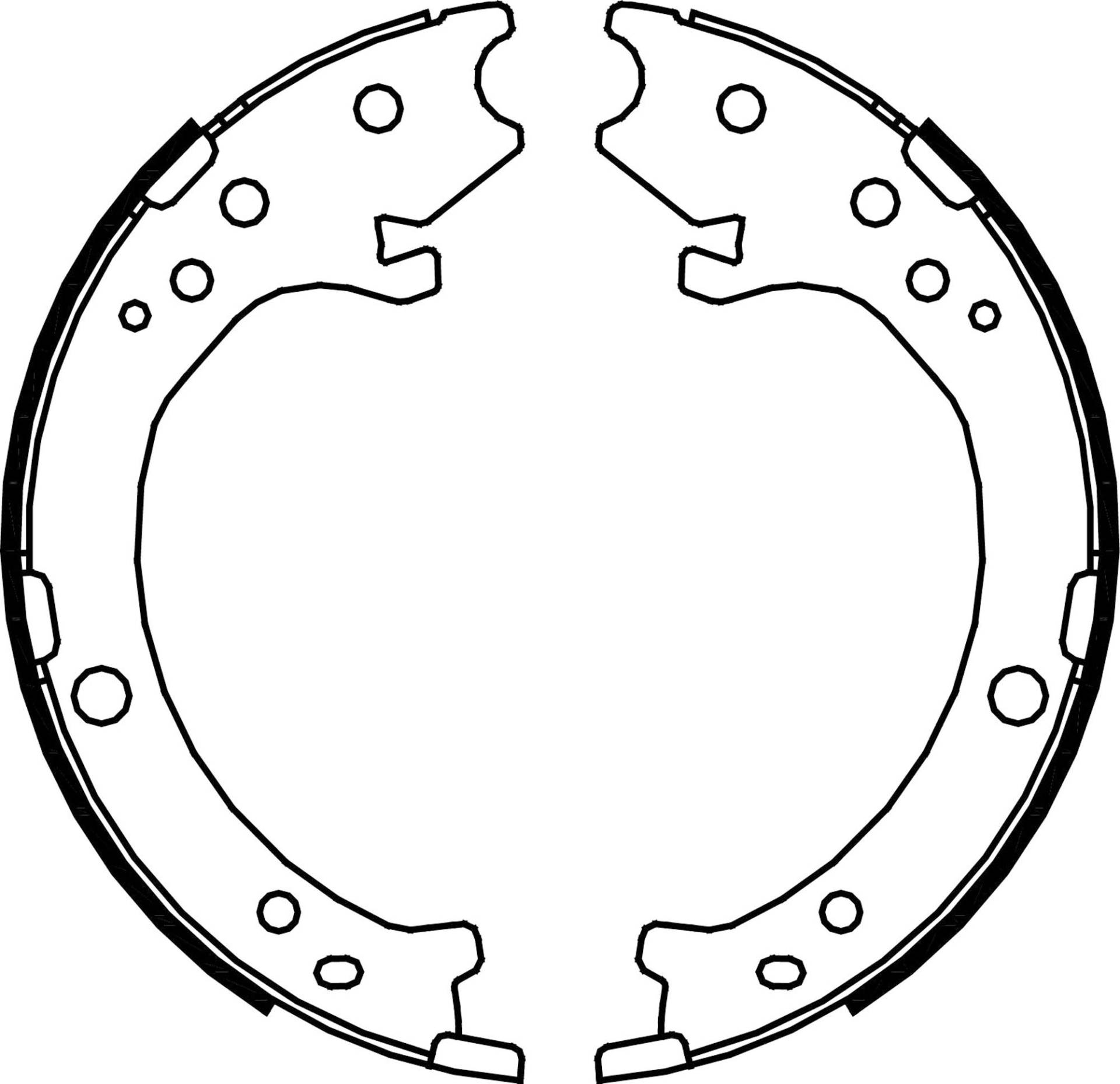 metelligroup 53-0161 Bremsbacken Made in Italy, Ersatzteil für Auto, Kit Bestehend aus 4 Teilen, ECE R90-Zertifiziert von metelligroup