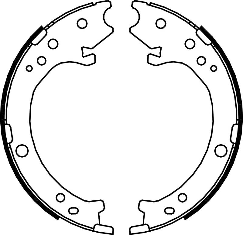 metelligroup 53-0161 Bremsbacken Made in Italy, Ersatzteil für Auto, Kit Bestehend aus 4 Teilen, ECE R90-Zertifiziert von metelligroup