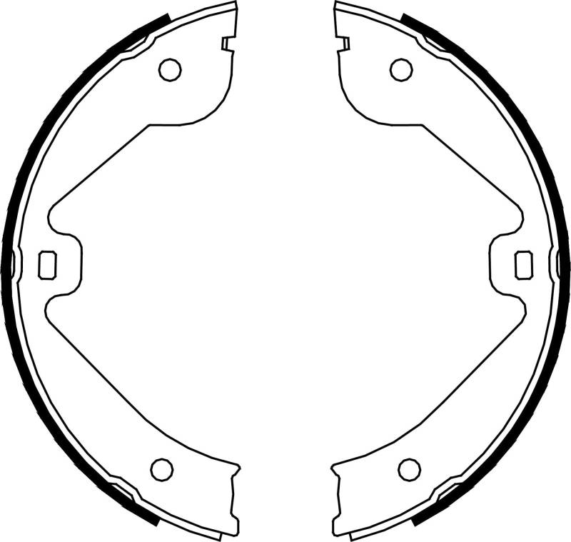 metelligroup 53-0244 Bremsbacken Made in Italy, Ersatzteil für Auto, Kit Bestehend aus 4 Teilen, ECE R90-Zertifiziert von metelligroup