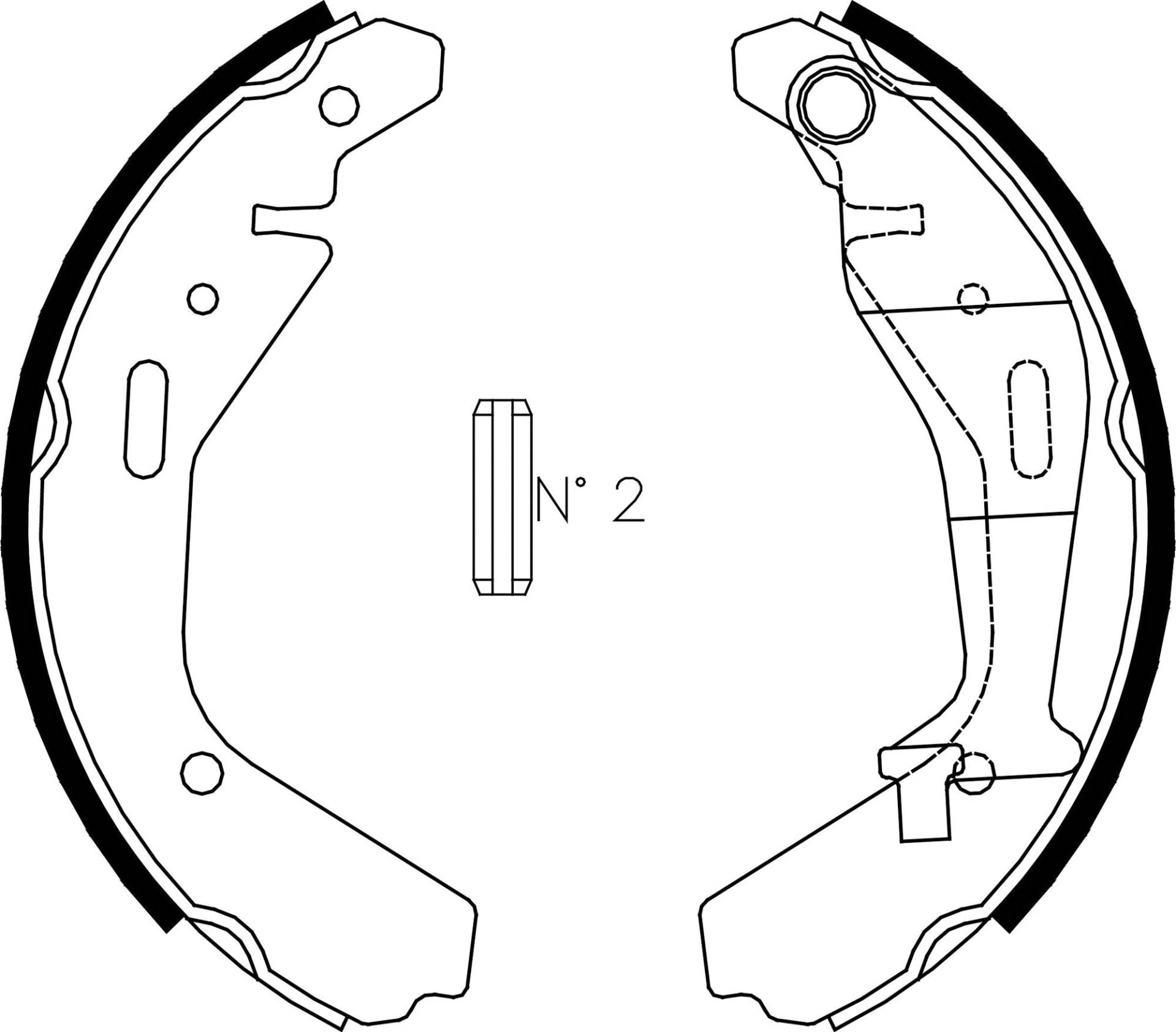 metelligroup 53-0318 Bremsbacken Made in Italy, Ersatzteil für Auto, Kit Bestehend aus 4 Teilen, ECE R90-Zertifiziert von metelligroup