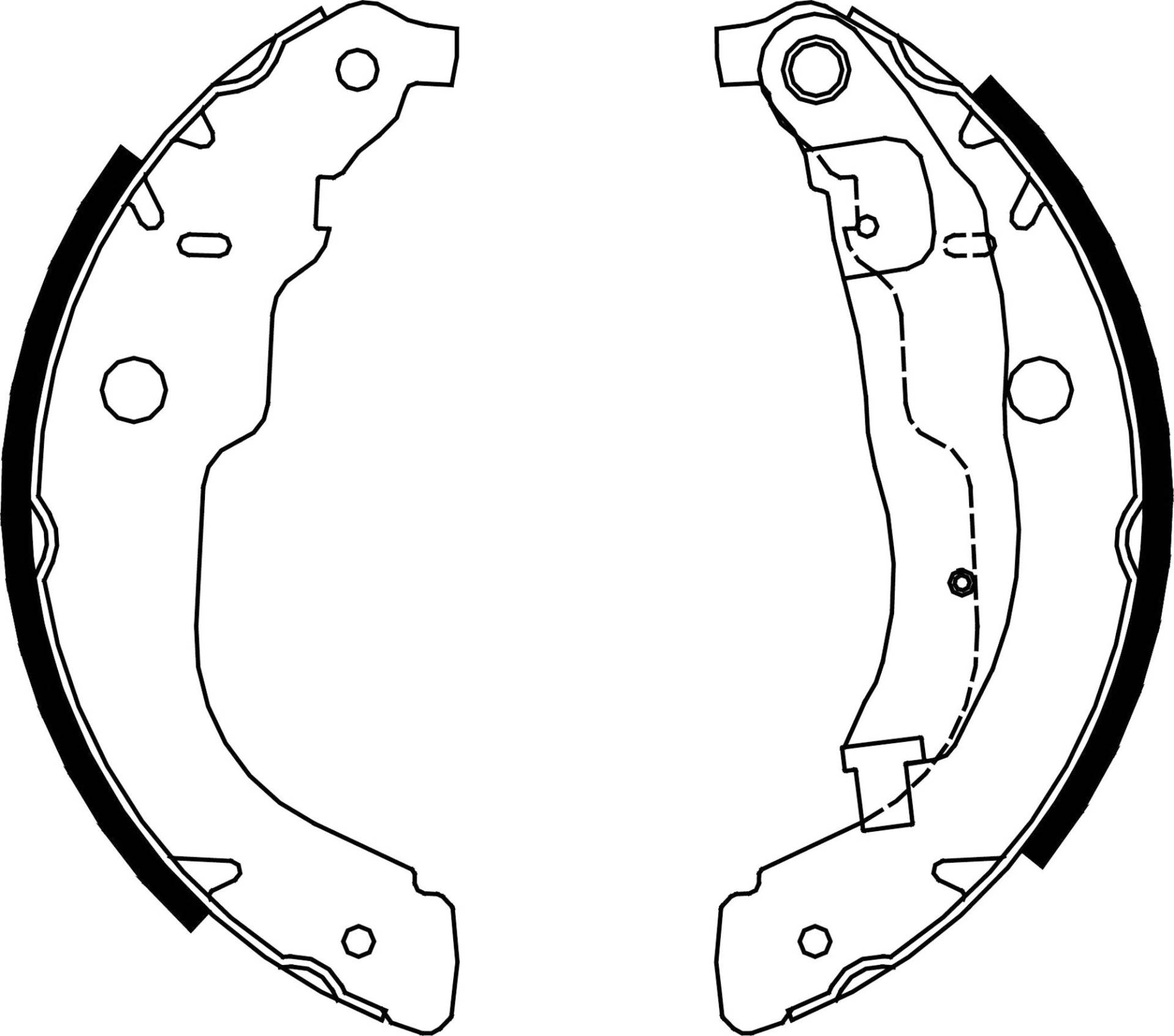 metelligroup 53-0333 Bremsbacken Made in Italy, Ersatzteil für Auto, Kit Bestehend aus 4 Teilen, ECE R90-Zertifiziert von metelligroup