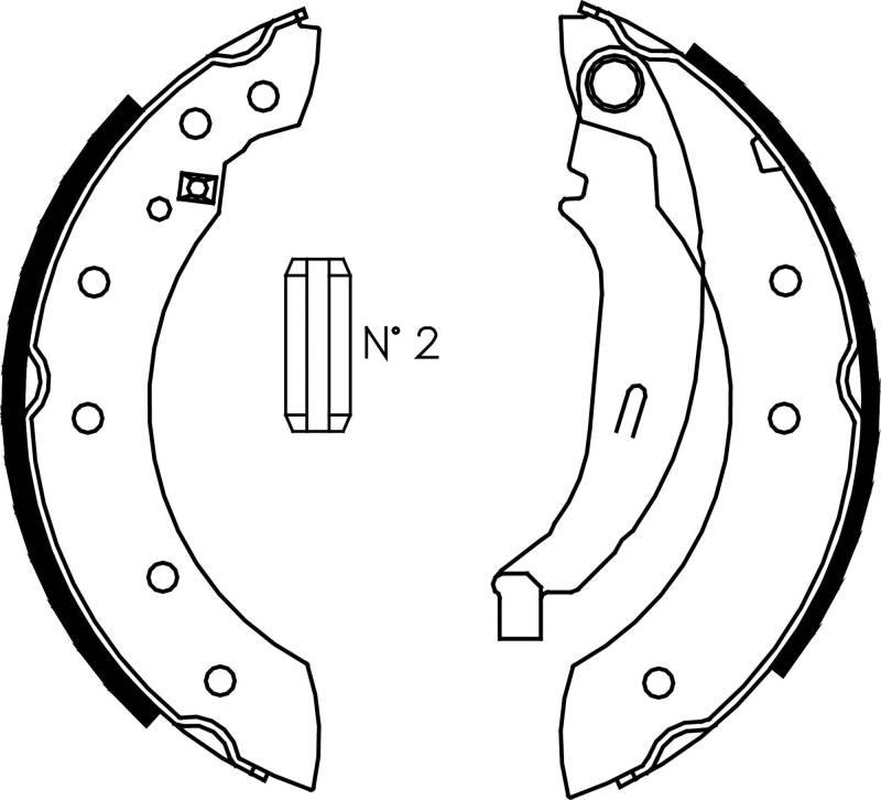 metelligroup 53-0350 Bremsbacken Made in Italy, Ersatzteil für Auto, Kit Bestehend aus 4 Teilen, ECE R90-Zertifiziert von metelligroup